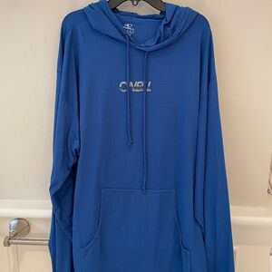 O'Neill Men's Long-Sleeve lightweight Hoodie, royal blue size Large
